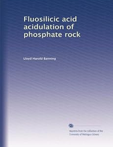 Fluosilicic acid acidulation of phosphate rock Lloyd Harold Banning
