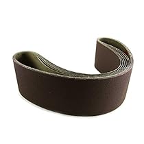4 X 36 Inch Aluminum Oxide Premium Quality Metal Sanding Belts 80, 120, 180, 220, 320, 400 Grits, 6 Pack Assortment
