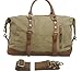 Blueblue Sky Oversized Leather Canvas Casual Travel Tote Luggage Duffel Handbag#831