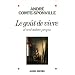 Le go�t de vivre et cent autres propos