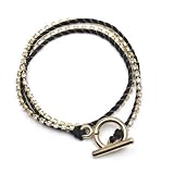 Crystal Wrap Bracelet (Black)