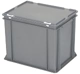 Produkt-Bild: Mehrzweck-Deckelbeh&auml;lter, grau, LxBxH 400x300x330 mm