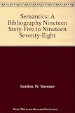 Semantics : a bibliography, 1965-1978