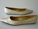 Couture Discount Ballerinas Fashion, cracked gold, (BAL16)