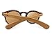 Treehut Wooden Bamboo Sunglasses Temples Round Vintage Oversize Wood Sunglasses