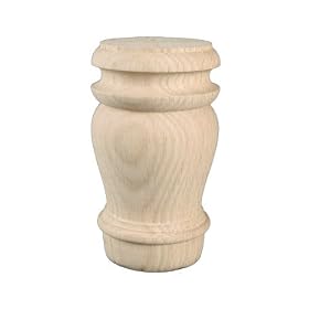 Furniture Leg Oak 5 7/8"