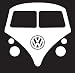 VW Bus Vanagon Sticker Decal White