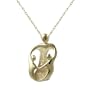 Loving Family&reg 14k Gold Pendant - Mother and 2 Children
