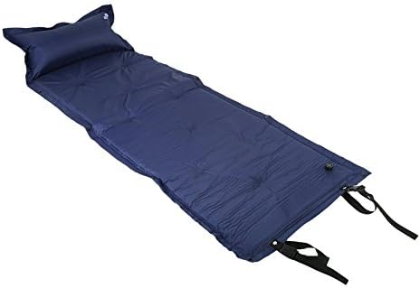 COPARK Self Inflate Air Mat Mattress Self-Inflating Pad Portable Single Bed With Built in Pillow Lightweight for Outdoor Camping Hiking Picnic Sleeping Napping Blue
