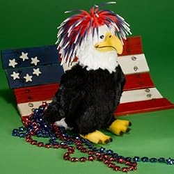 Liberty the Bald Eagle Zibbies Plush Toy 8"