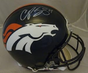 Champ Bailey Autographed Denver Broncos Mini Helmet