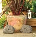 Rock effect garden speakers box of 2