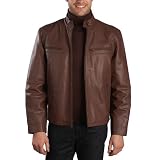 Cruzer Men's Cowhide Leather Motorcycle Jacket - Regular & Tall