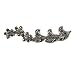 STERLING SILVER BROOCH 12X50mm - Marcasite