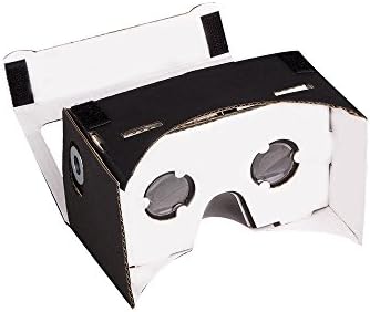 Wecharger 45mm Focal Length Virtual Reality Google Cardboard with Printed Instructions and Easy to Follow Numbered Tabs-Perfect fit for iPhone6 and iPhone5s-Small Black Color