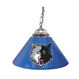 Trademark Poker NBA1200-MT Minnesota Timberwolves NBA Single Shade Bar Lamp - 14 inch