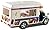 12 pcs in Box: 5" Die Cast Tacos Truck, Pull Back Action (White)