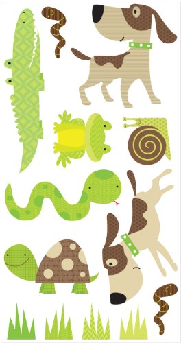 DCWV Wall Art Puppy Dog Tails, Boy, Peel - Stick