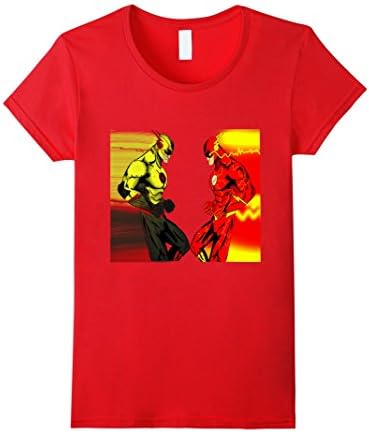 Women's Flash vs Reverse Flash T-Shirts Small Red