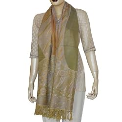 Stoles Wrap Shawl Wool Womens Outerwear India 27 x 72 inches (jstl353)