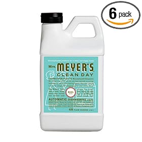 Mrs. Meyers Automatic Dishwashing Liquid, Basil, 48-Ounce Bottles (Case of 6) Mrs. Meyer's Automatic Dishwashing Liquid, Basil, 48-Ounce Bottles (Case of 6)