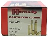 Hornady Unprimed 270 Winchester Cartridge Case