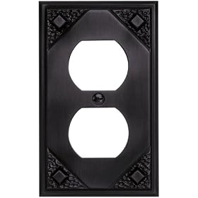 Buy Atlas Homewares MOP-O Craftsman 4-7 8-by-2-3 4-Inch Outlet Plate, Aged Bronze by Atlas Homewares now!