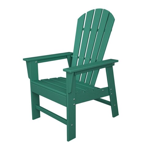 Polywood Outdoor Furniture South Beach Dining Chair, Aruba-Recycled Plastic Materials