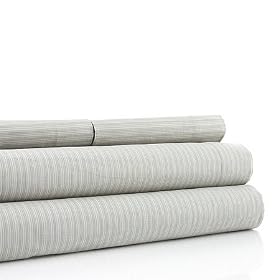 Calvin Klein Mini Striped Open Stock Sheets, Queen Flat by Calvin Klein