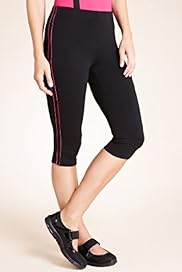 Active Performance Cotton Rich Contrast Piped Cropped Joggers