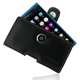 PDair Leather Case for Nokia N9 - Horizontal Pouch Type (Black)