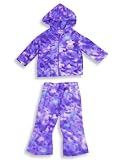 Broadway Kids - Infant Baby Girls 2-Piece Fleece Jog Set, Purple, Lt. Blue