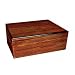 Savoy Medium African Teak Humidor - Holds 50 Cigars