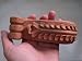 NEW!! 1 3/4Wx5 1/2Hx Hand Carved Teak Wood Leaf Corbel