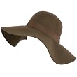 Winter 100% Wool Grosgrain Ribbon Hatband Hat Floppy Ribbon Wide Brim Brown