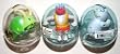 Wind-Up Toys, Set of 3 with Plastic Egg Banks, White Bear, Green Snail and Swimmer (1 Set)