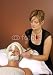Wallmonkeys Peel and Stick Wall Decals - Spa Esthetician Applying Organic Facial Masque - Removable Graphic