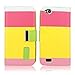 Cellularvilla Wallet Case for BLU Life Play L100A Pink Yellow Pu Leather Wallet Card Flip Open Pocket Case Cover Pouch