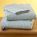 Boys Striped Chambray Sheets - Twin Comforter Cover (Blue Shirting Stripe) 68 x 88
