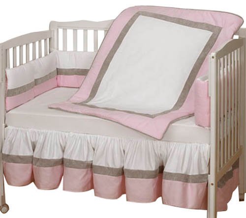 Baby Doll Bedding Classic II Port-a-Crib Bedding Set, Pink