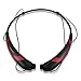 Rymemo 2015 Newest Universal Wireless Bluetooth 4.1 Music Stereo Sports/Running & Gym/Exercise Headset Headphone w/Microphone Vibration Neckband Style for iPhone Samsung (Red-Black)