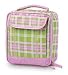 FREE SHIP Pink Green Plaid Lunch Box Bag Sack