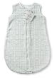 SwaddleDesigns zzZipMe Sack - Very Light Blue with Pastel Blue Mod Squares, 6-12 Months