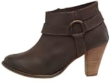Onfire Mi-Bottes Strap Femme Marron