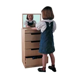Childs Play R0138 4 Drawer Chest With Mirror by Childs Play