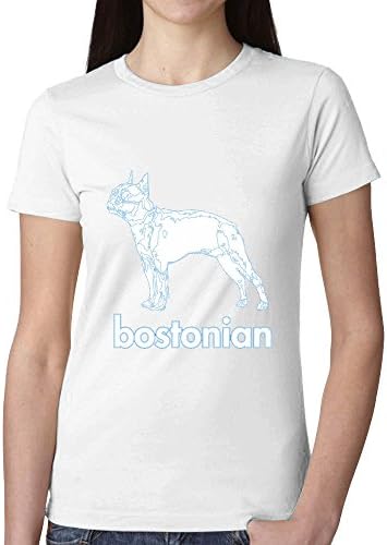 Boston Terrier Frw Ms. round neck short-sleeved T-shirt White