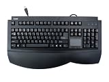 iOne Scorpius 95T Ergonomic keyboard with built in touchpad mouse USB