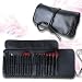 Fr�ulein3�8� 21teilig Kosmetik Make-up Pinsel Puderpinsel Lidschattenpinsel Brush mit Schwarz Etui Set