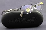 ED HARDY EYEGLASSES EHO 707 EBONY OPTICAL RX TATOO