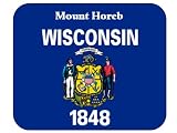 US State Flag - Mount Horeb, Wisconsin (WI) Mouse Pad